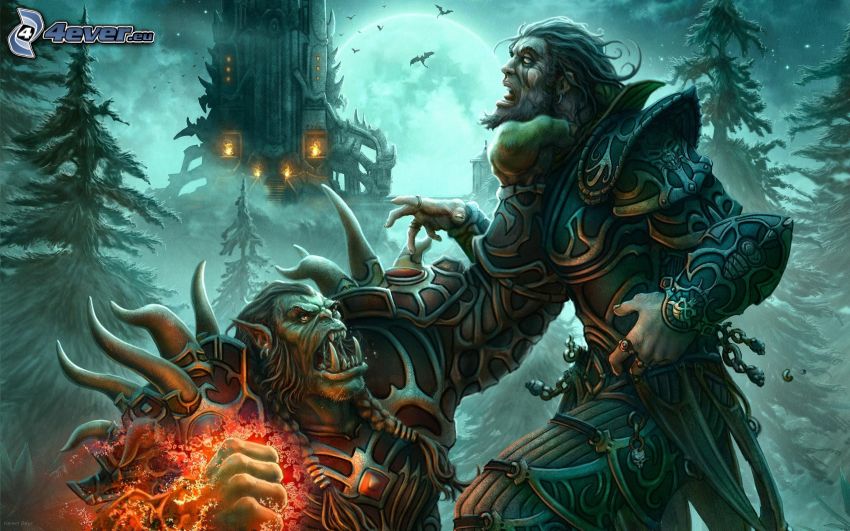 Warlock, World of Warcraft, luchadores, magia