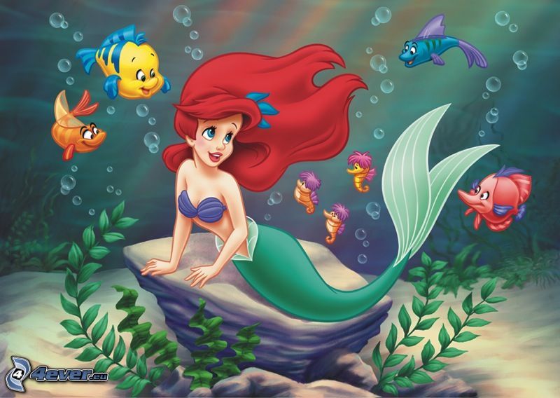 Ariel, Disney, sirena