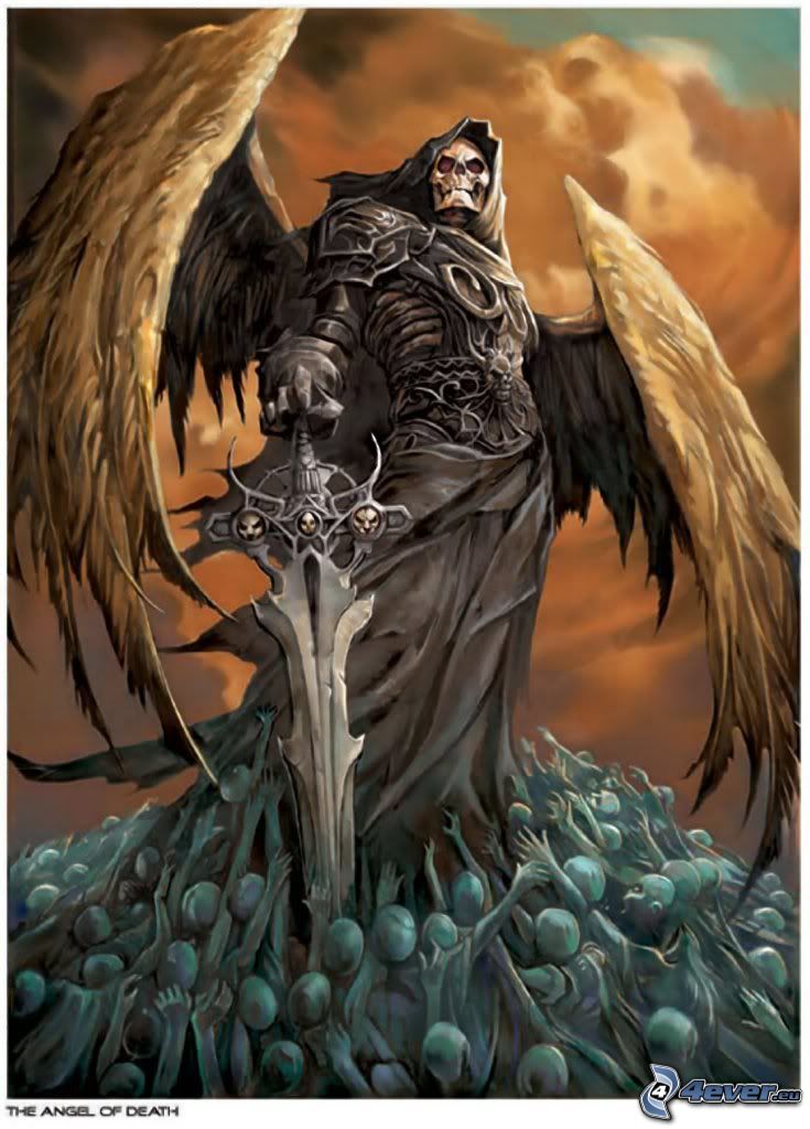descarnada, espada, Ángel de la Muerte