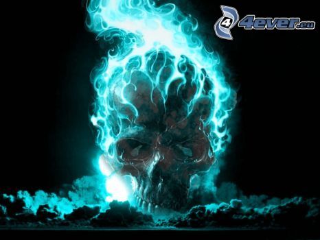 Ghost Rider, fuego, cráneo
