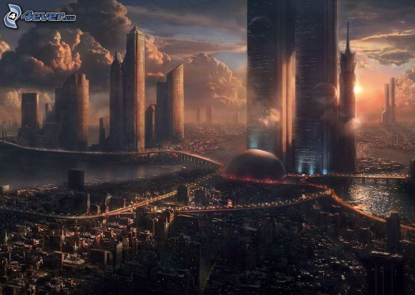 ciudad ciencia ficción