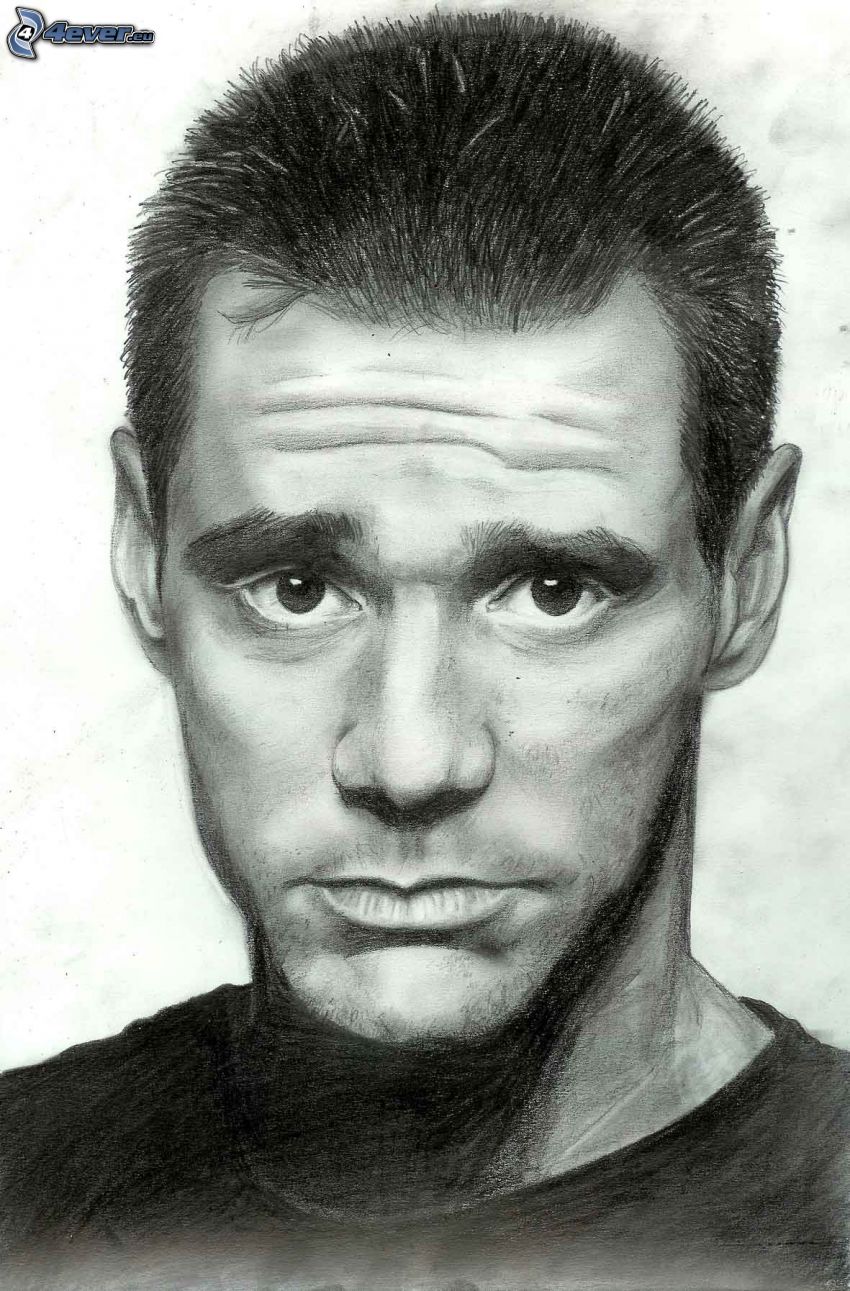 Jim Carrey, dibujo