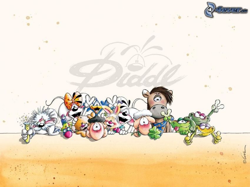 Diddl, personajes de dibujos animados