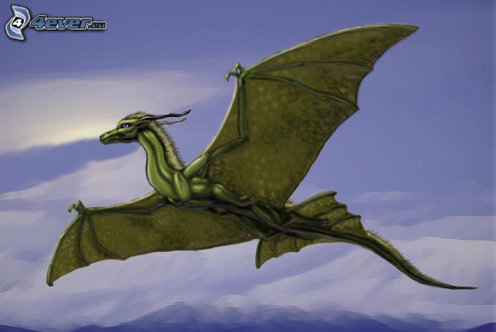 dragón volador