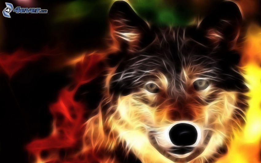 Lobo Fractal, animales de Fractal