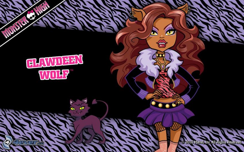 Monster High, Clawdeen Wolf, anime girl con orejitas