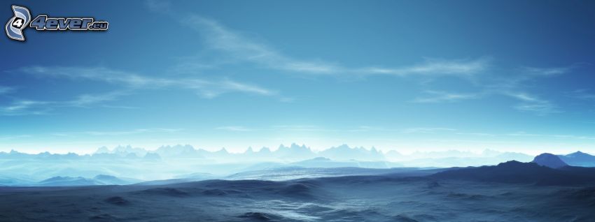 paisaje de montañas digitales