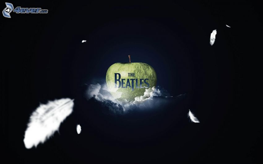 The Beatles, nubes, manzana