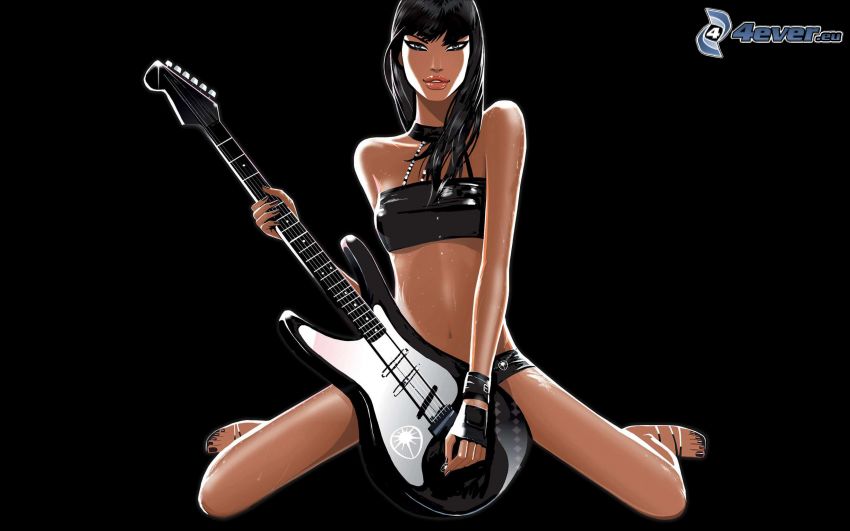 Hed Kandi, chica con guitarra