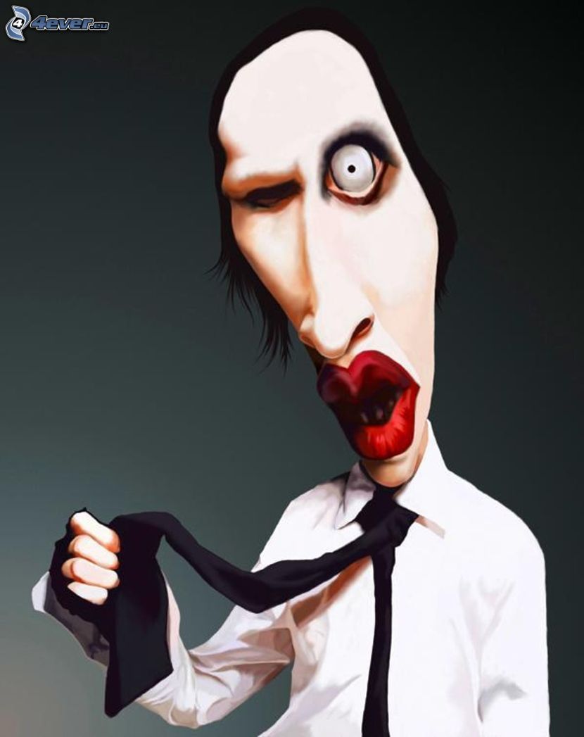 Marilyn Manson, caricatura