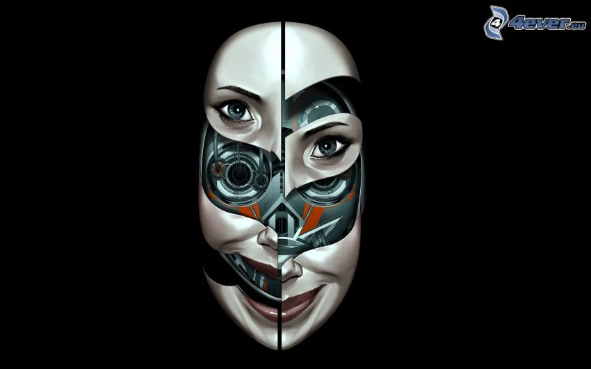 máscara, robot