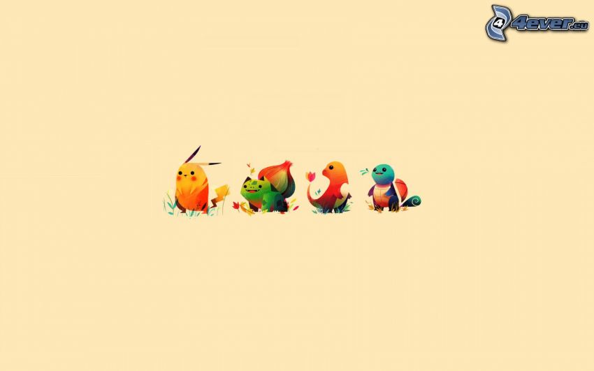 Pokémon, personajes de dibujos animados
