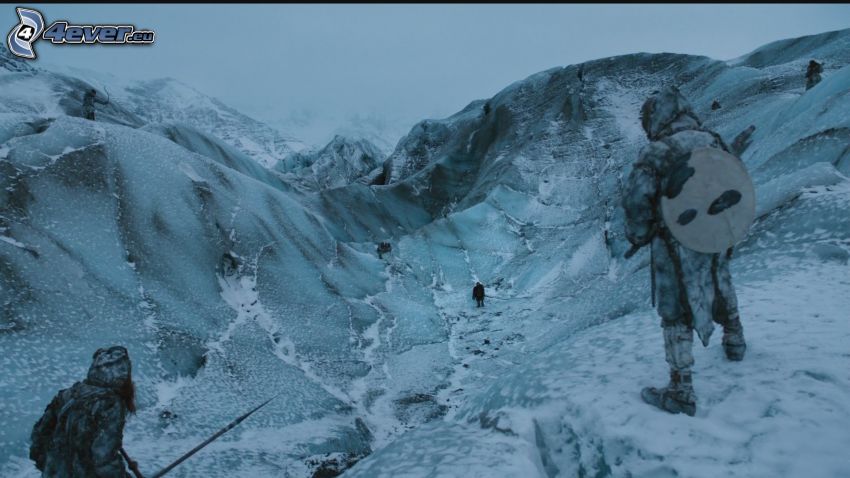 A Game of Thrones, montañas, nieve