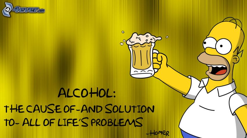 alcohol, Homer Simpson