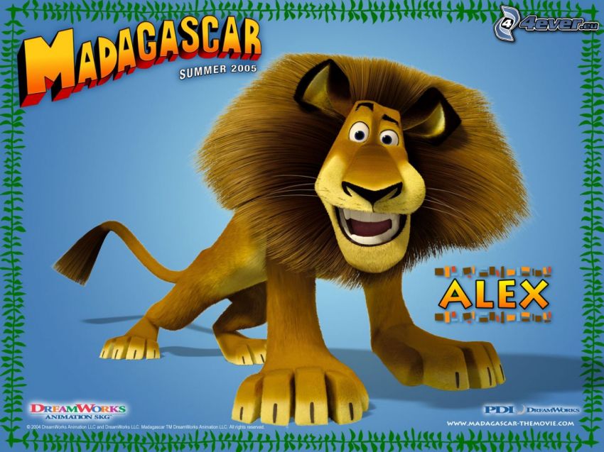 Alex, león de Madagascar