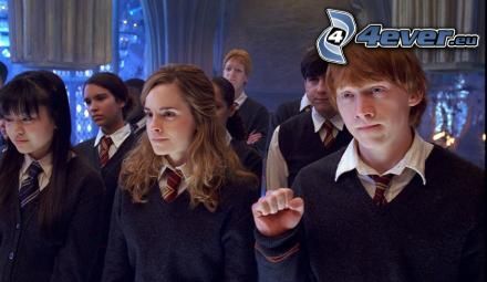 Harry Potter, actores, Ron Weasley, Hermione Granger, película