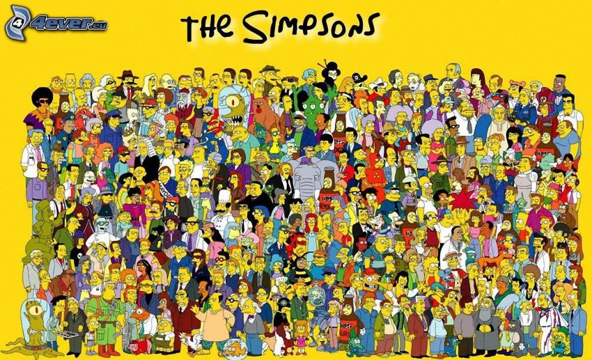 Los Simpson, personajes de dibujos animados