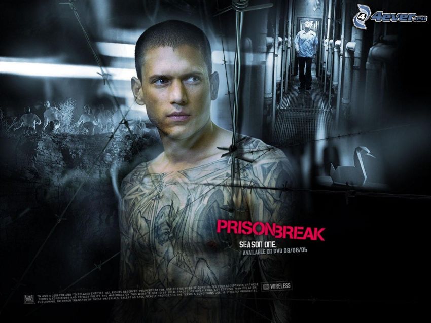 Prison Break, hombre con tatuajes