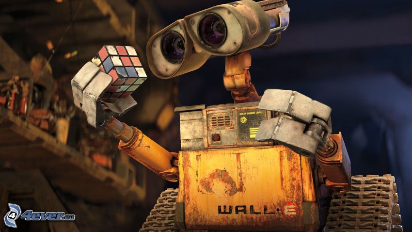 WALL·E, cubo de Rubik