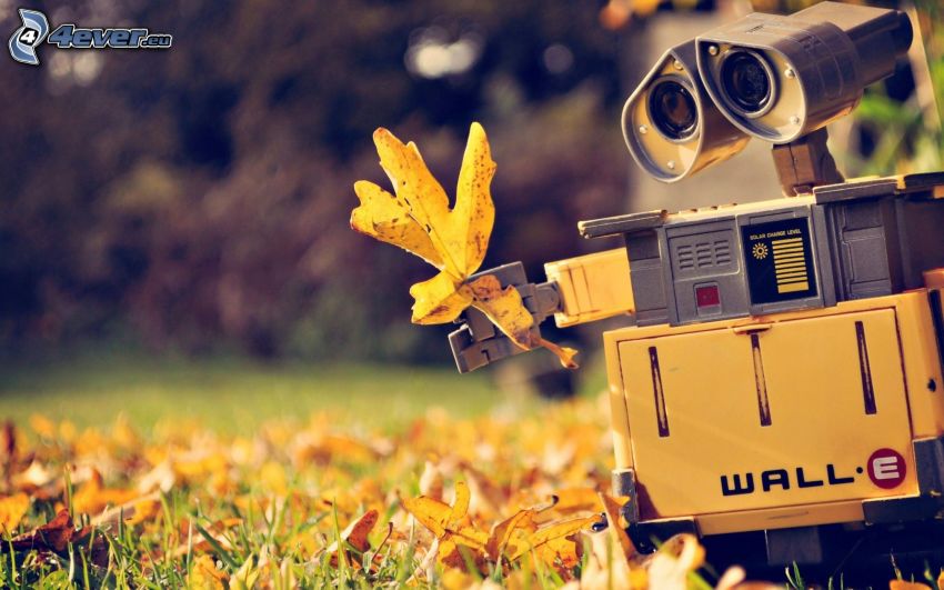 WALL·E, hojas de otoño