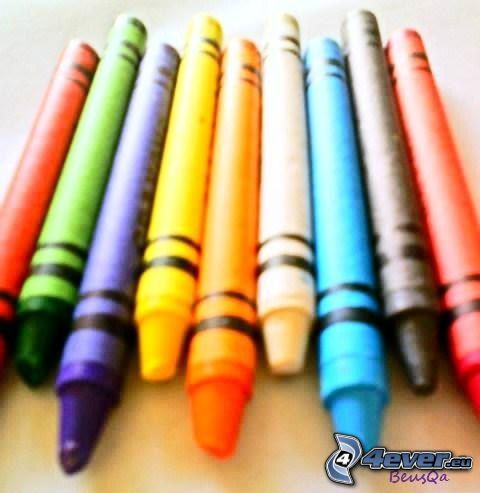 lápices de color, colores