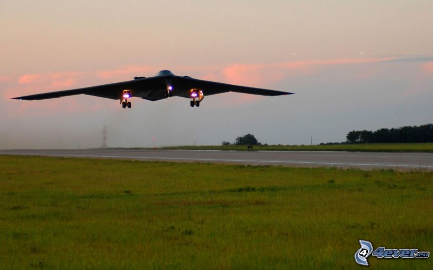 B-2 Spirit, despegue, aeropuerto