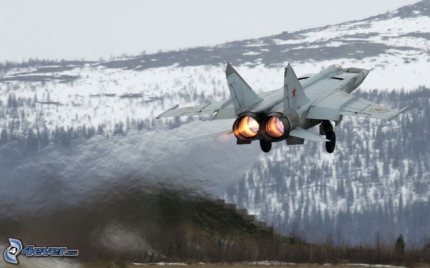 MiG-25, montañas