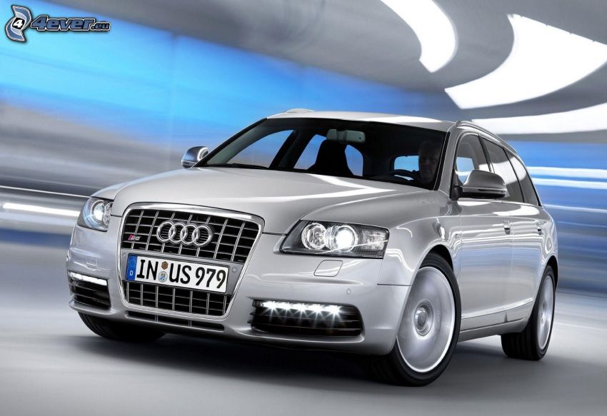 Audi, acelerar, túnel