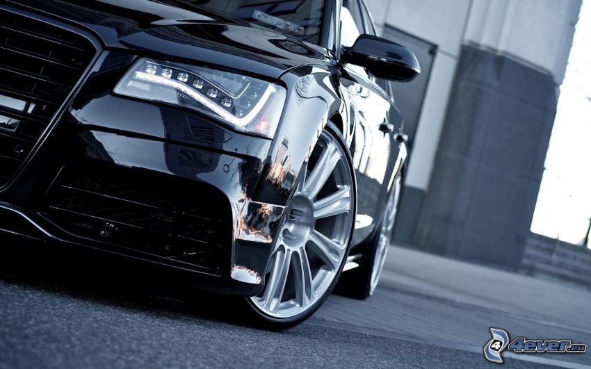 Audi A8, reflector, rueda de coche