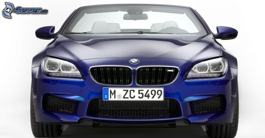 BMW M6, descapotable, delantera de coche