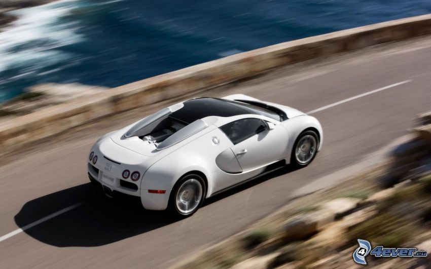 Bugatti Veyron 16.4 Grand Sport, acelerar, camino