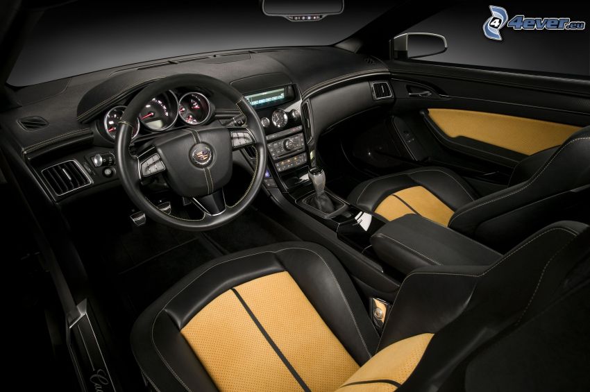 Cadillac CTS, interior, volante, cuadro de mandos - salpicadero