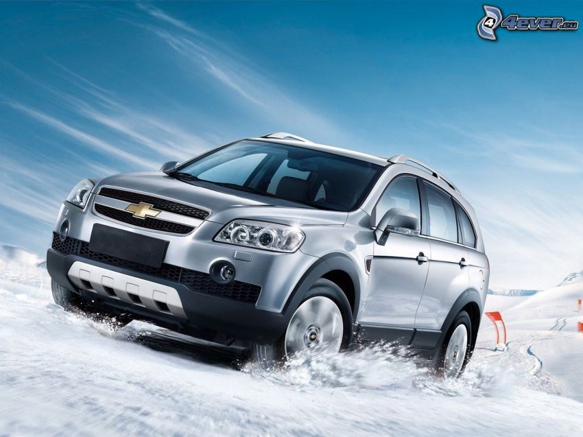 Chevrolet Captiva, SUV, nieve