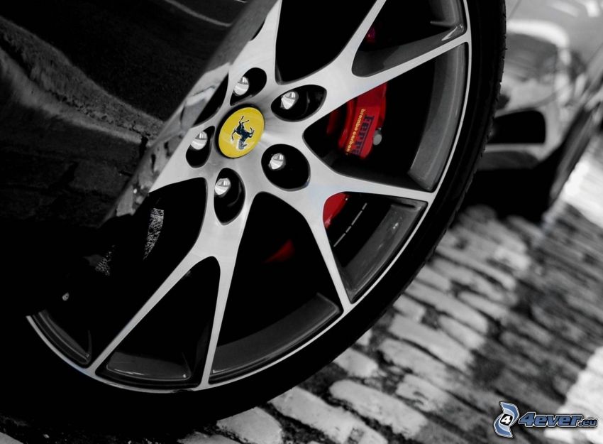 Ferrari, rueda, disco