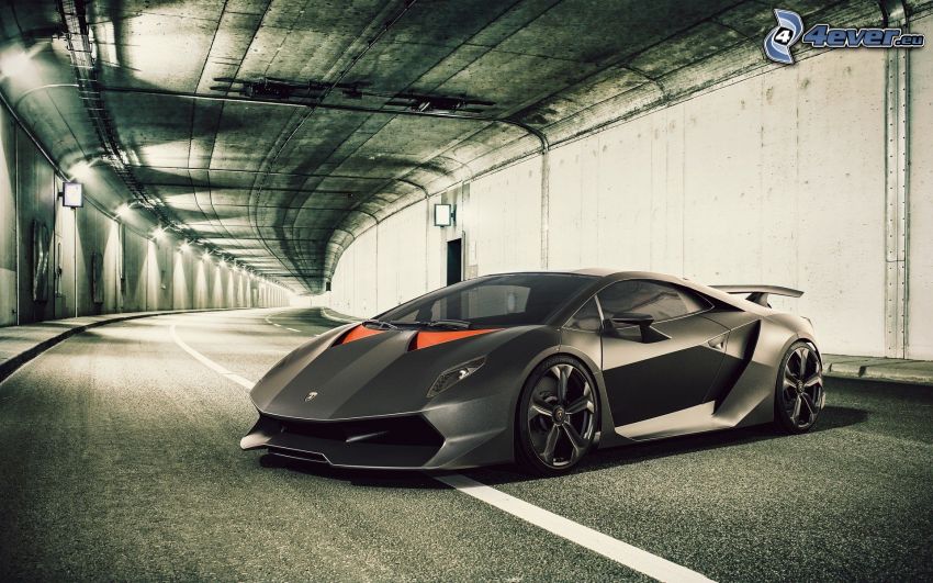Lamborghini Sesto Elemento, túnel
