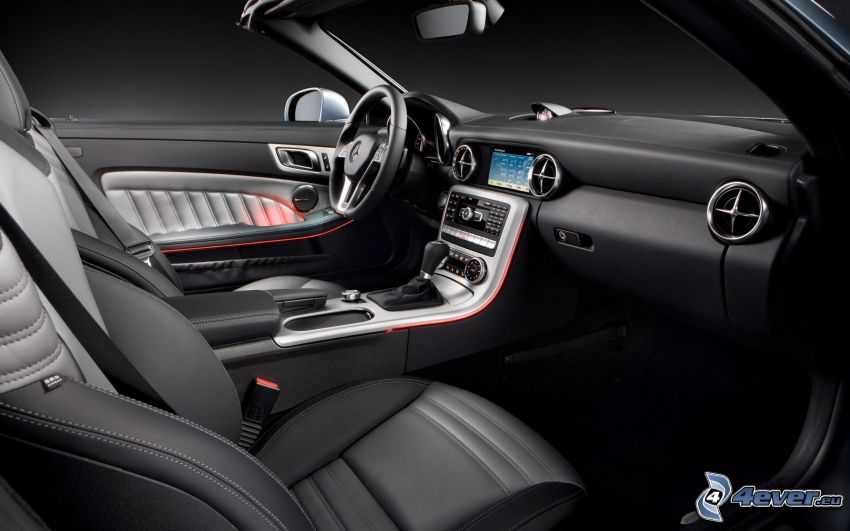 Mercedes-Benz SLK, interior, volante
