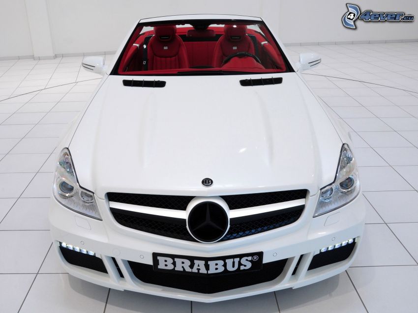 Mercedes Brabus, descapotable, delantera de coche