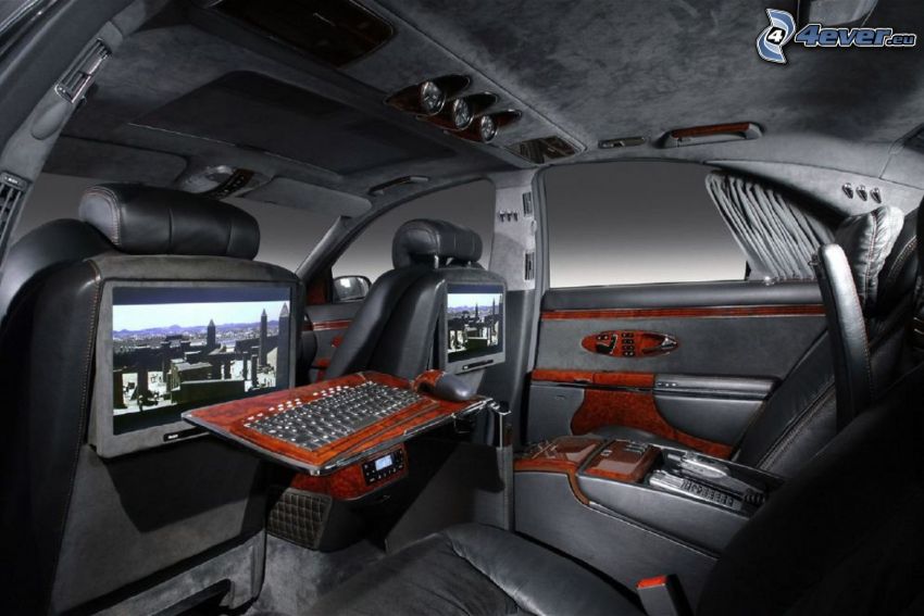 Mercedes Brabus, interior, TV