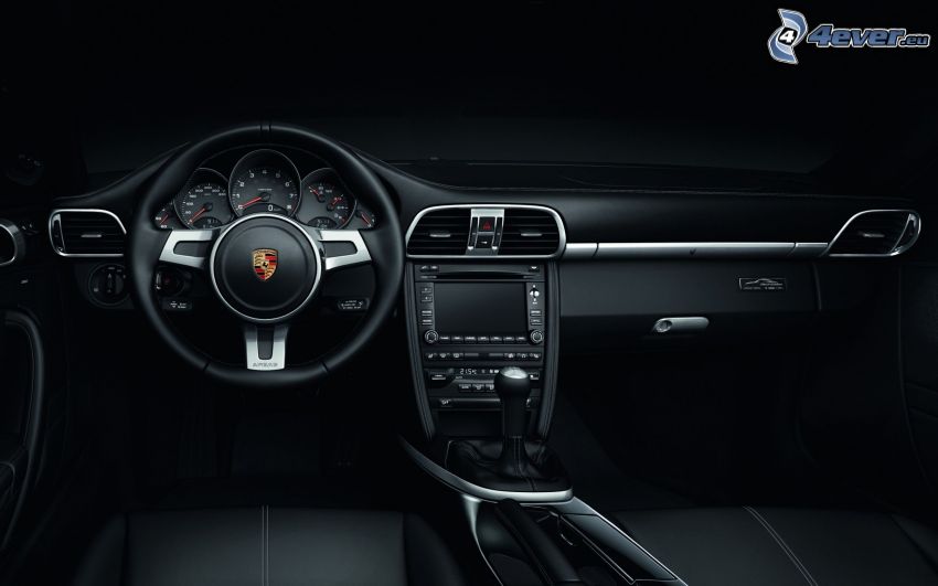 Porsche 911, interior, volante, cuadro de mandos - salpicadero
