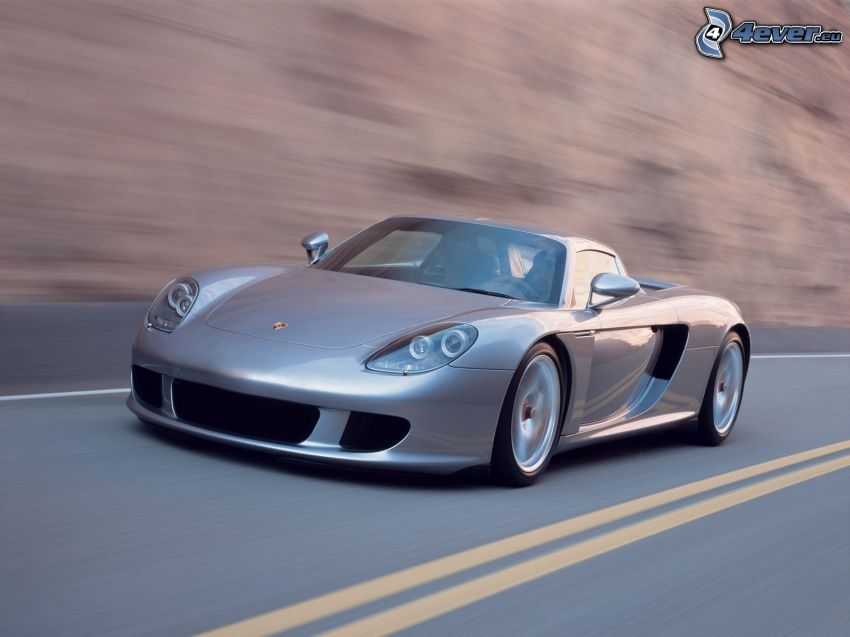 Porsche Carrera GT, coche deportivo, camino
