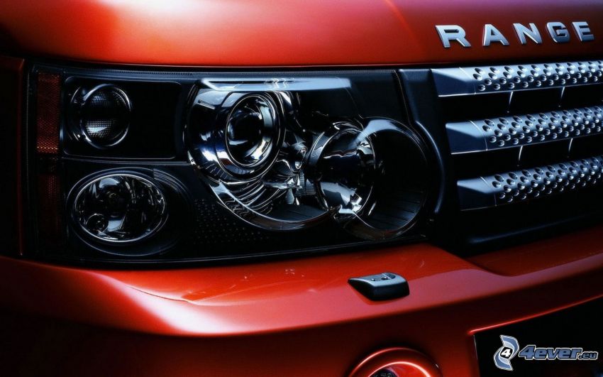 Range Rover, reflector, delantera de coche
