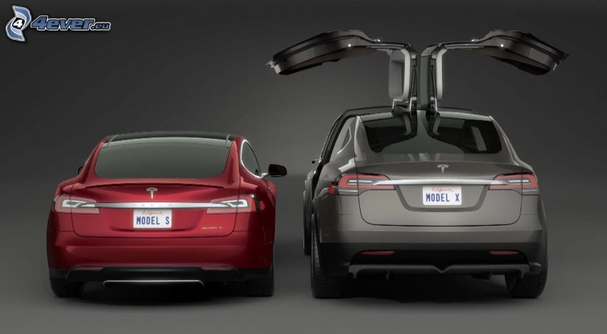 Tesla Model X, Tesla Model S, falcon doors