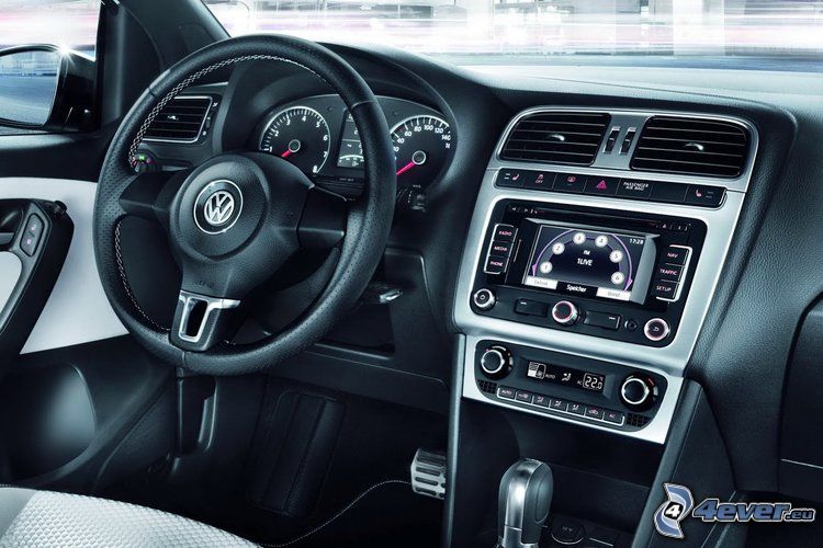 Volkswagen Cross Polo, volante, cuadro de mandos - salpicadero, interior