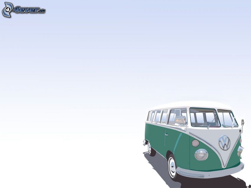 Volkswagen Type 2, dibujos animados