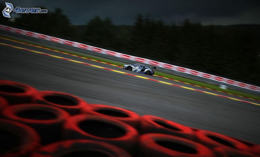 Audi R8, acelerar, carreras en circuito