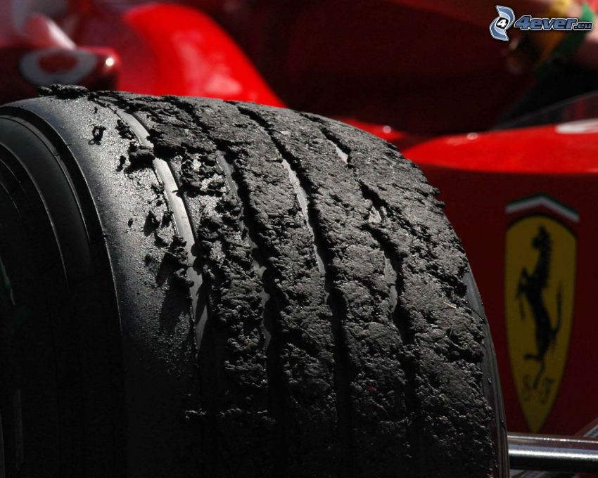 neumático, Ferrari F1