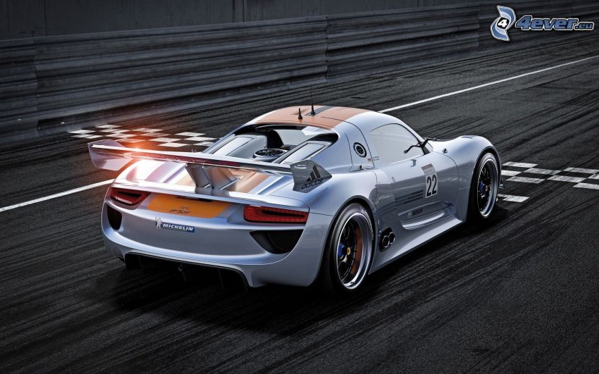 Porsche 918 RSR, coche de carreras, pista