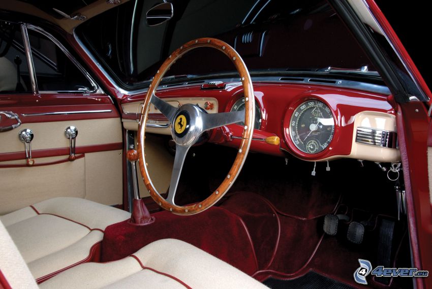Ferrari, interior, volante