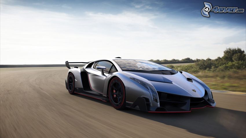 Lamborghini Veneno, camino, acelerar