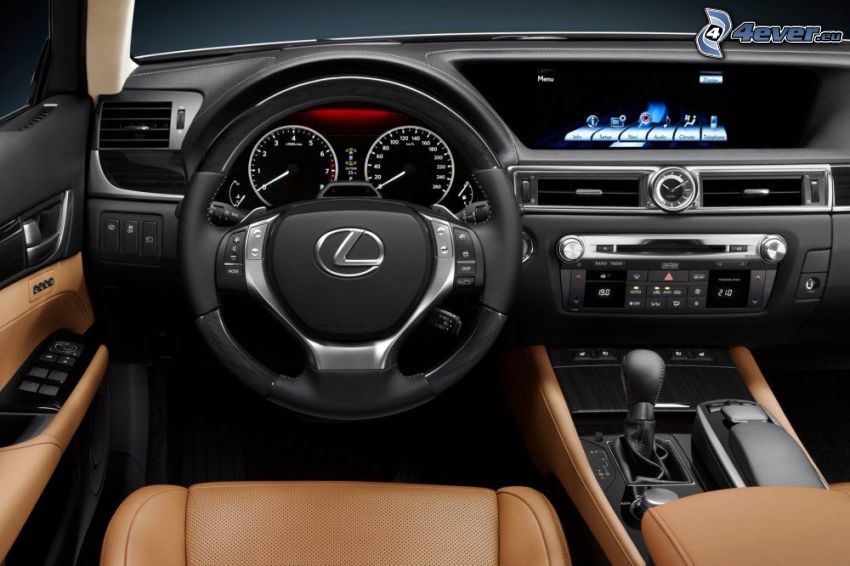 Lexus GS 350, volante, cuadro de mandos - salpicadero
